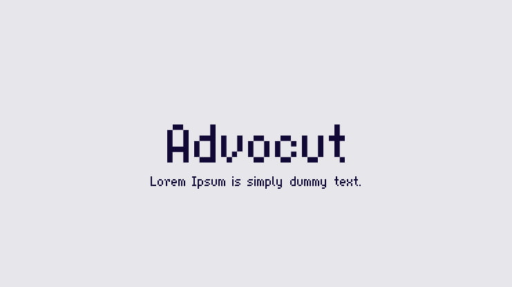 Advocut Font