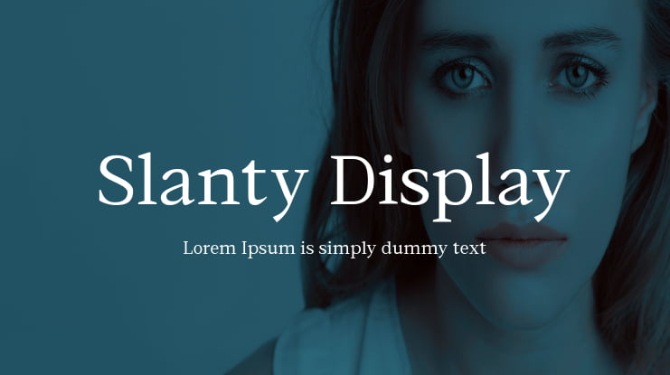 Slanty Display Font