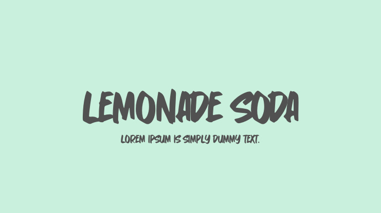 Lemonade Soda Font