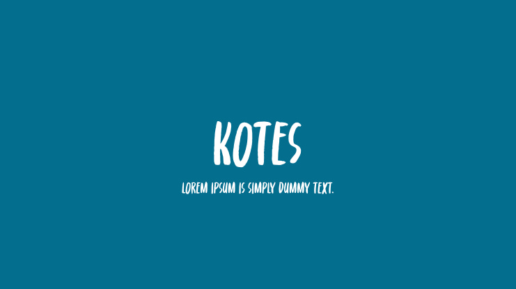 Kotes Font