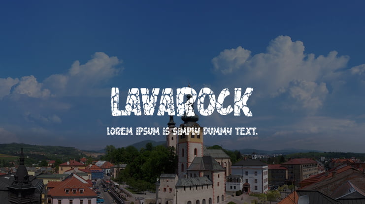Lavarock Font