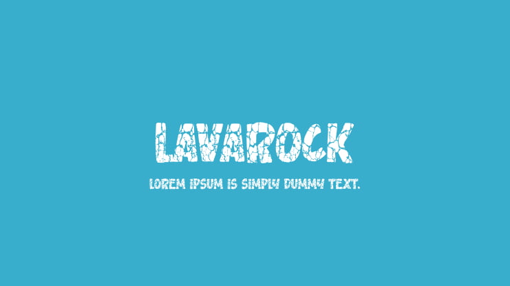 Lavarock Font