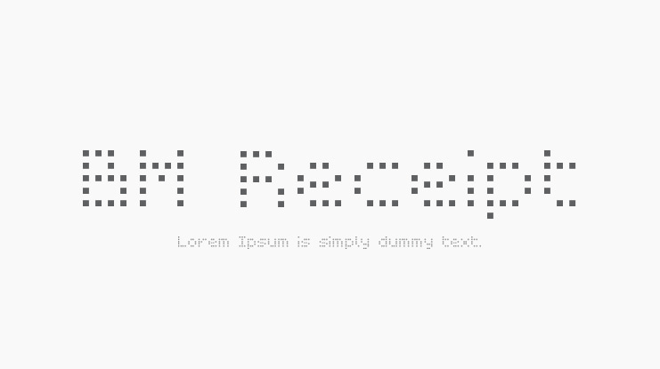 BM Receipt Font