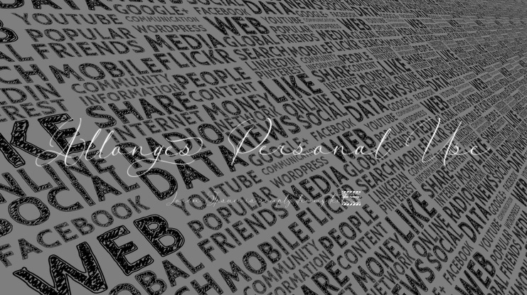 Allonges Personal Use Font