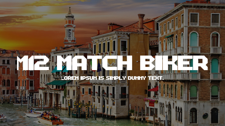 M12 Match Biker Font