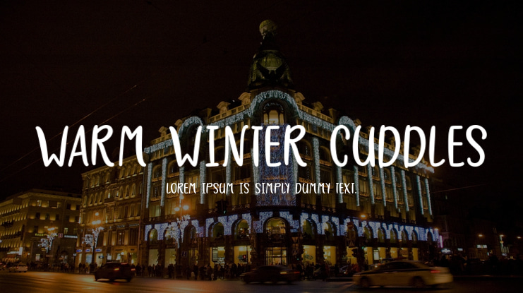 Warm Winter Cuddles Font