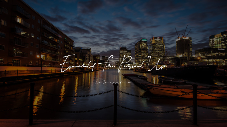 Esmerald Free Personal Use Font