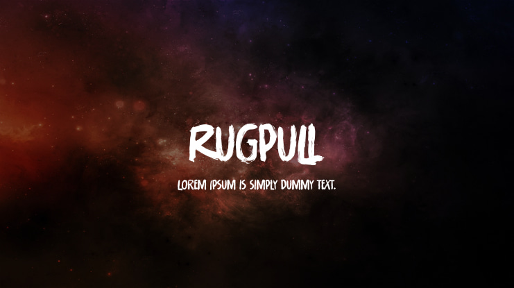 Rugpull Font