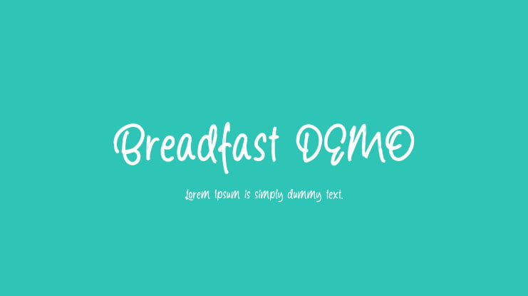 Breadfast DEMO Font