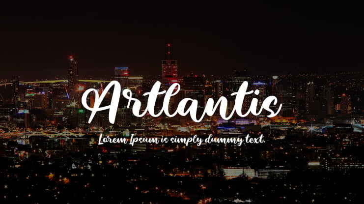 Artlantis Font