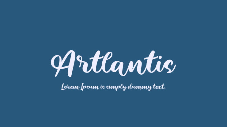 Artlantis Font