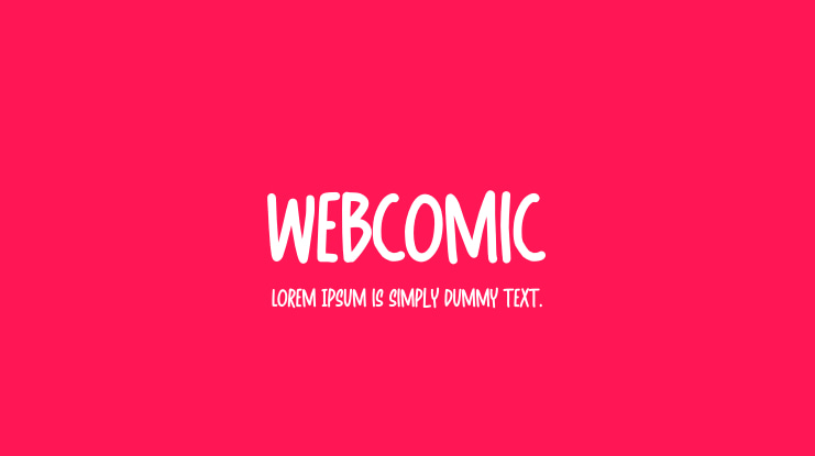 Webcomic Font