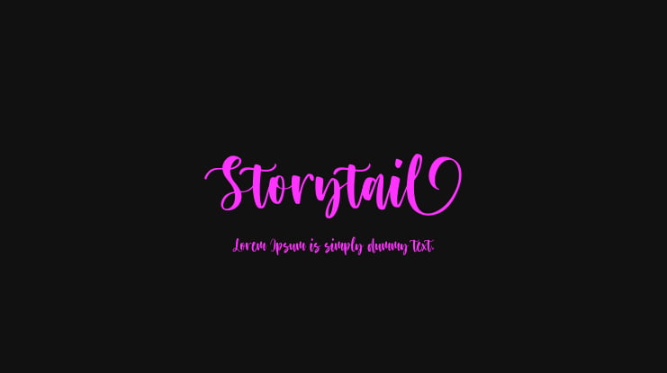 Storytail Font