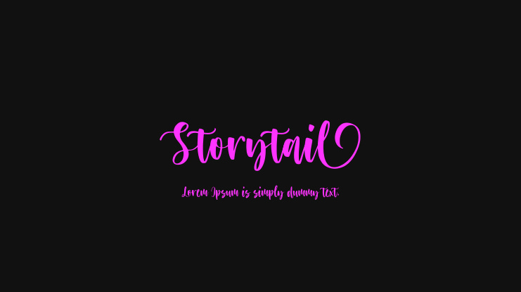 Storytail Font