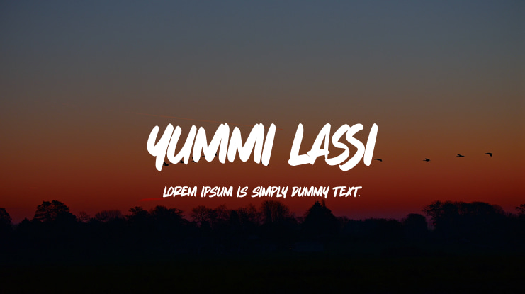 Yummi Lassi Font