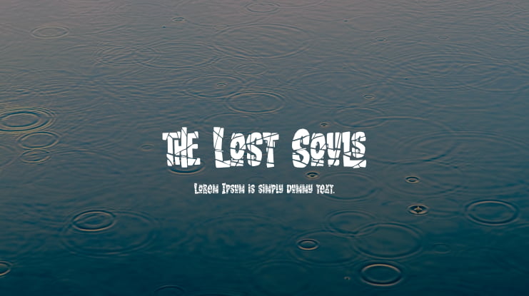 the Lost Souls Font