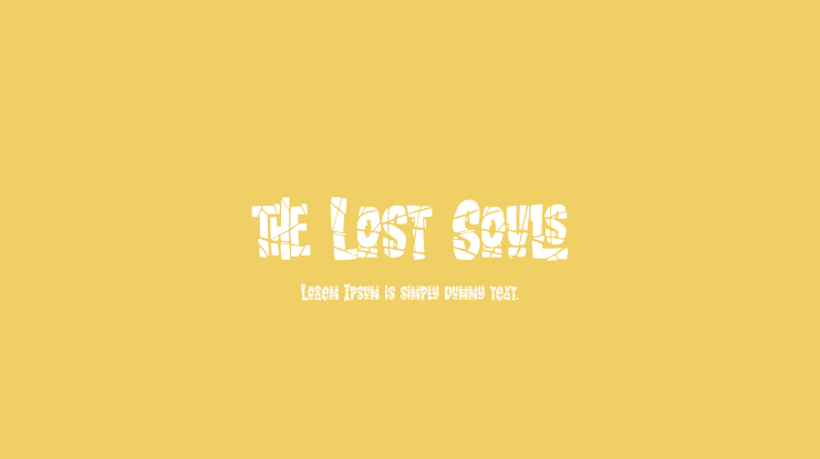 the Lost Souls Font
