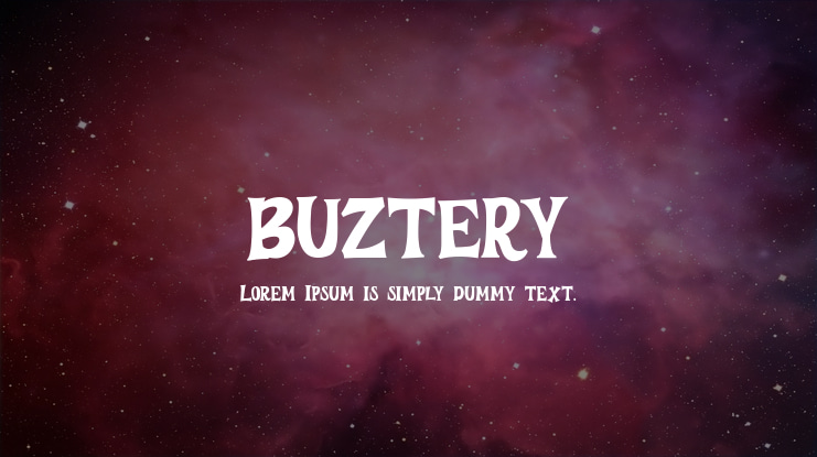 BUZTERY Font