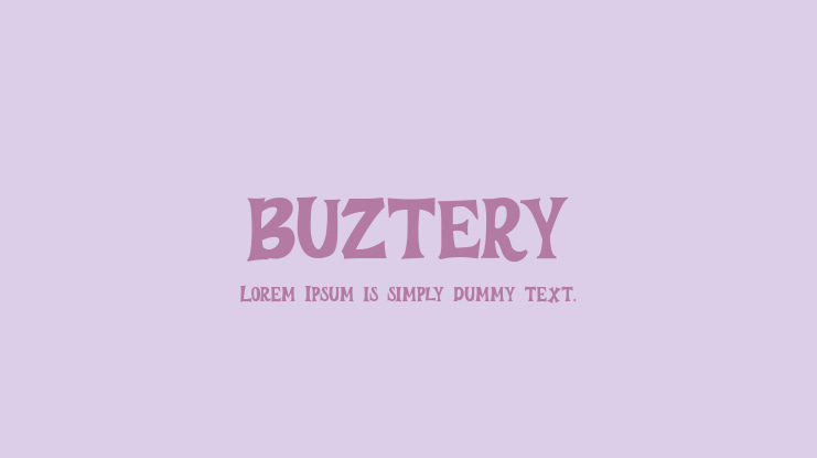 BUZTERY Font