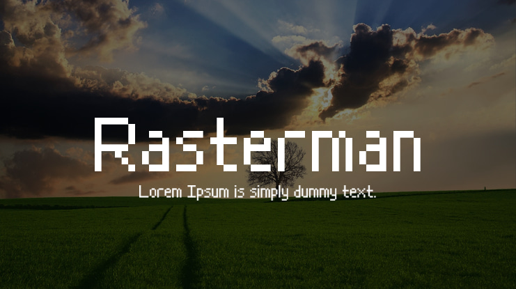 Rasterman Font