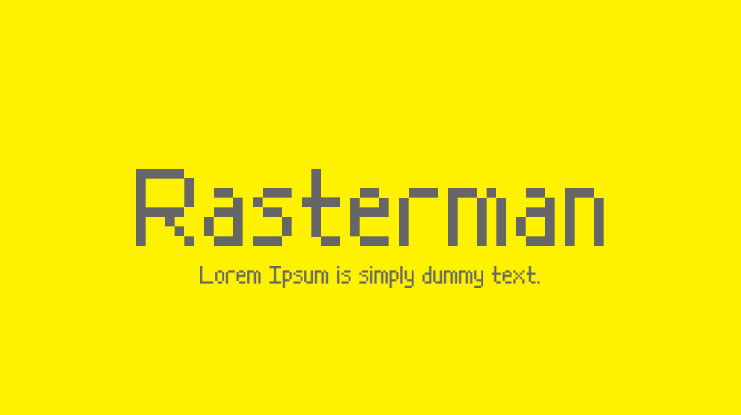 Rasterman Font