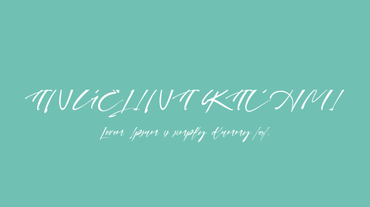 ANGELINA RACHMI Font