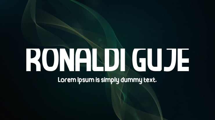 RONALDI GUJE Font