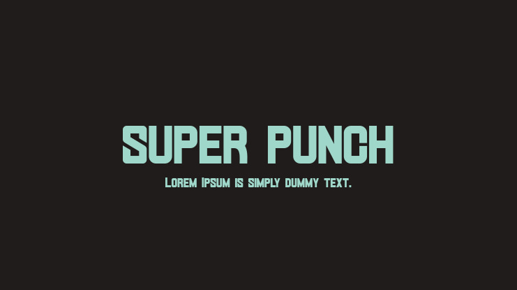 SUPER PUNCH Font