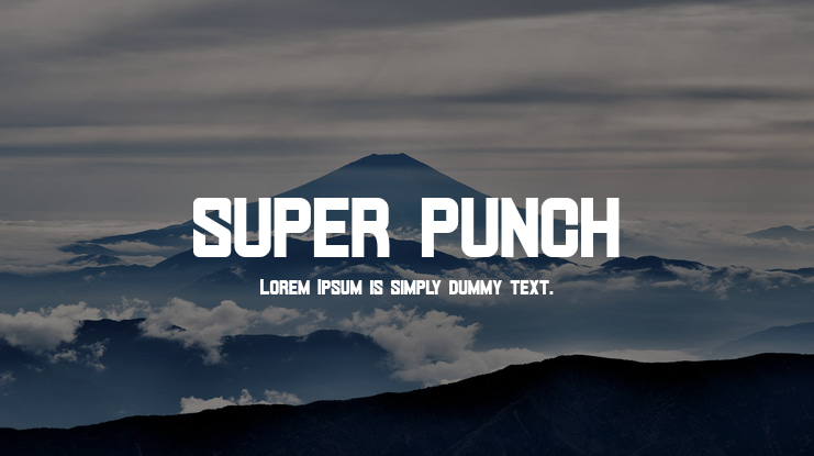 SUPER PUNCH Font