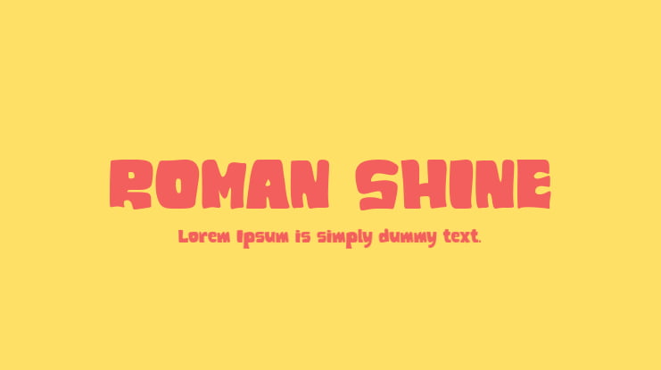 ROMAN SHINE Font