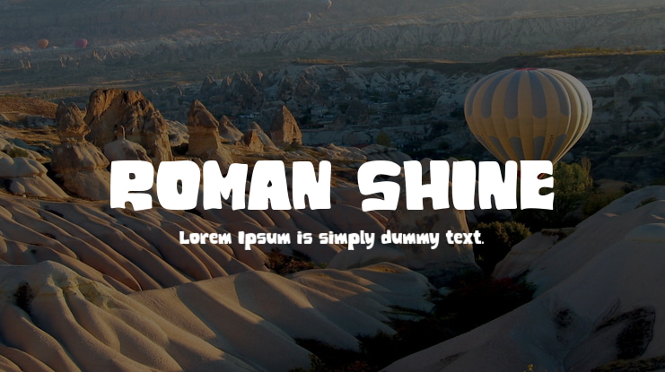 ROMAN SHINE Font