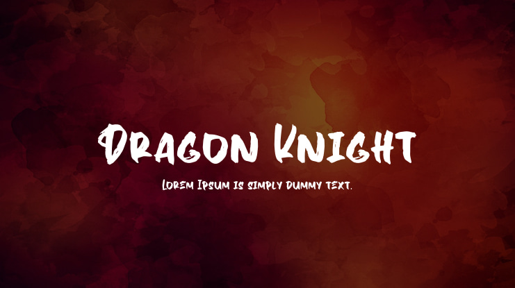 Dragon Knight Font