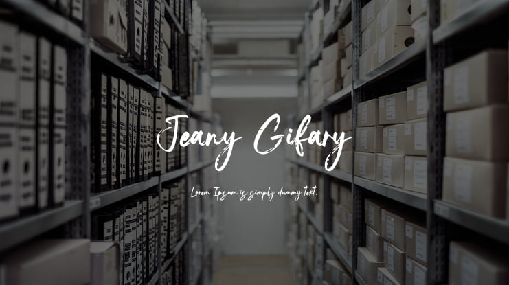 Jeany Gifary Font