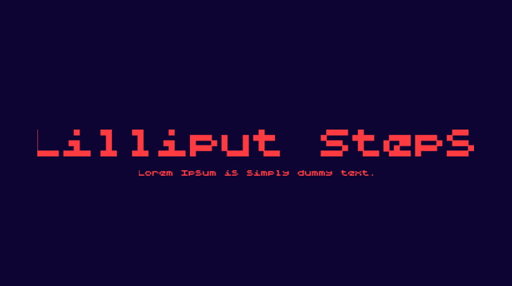 Lilliput Steps Font