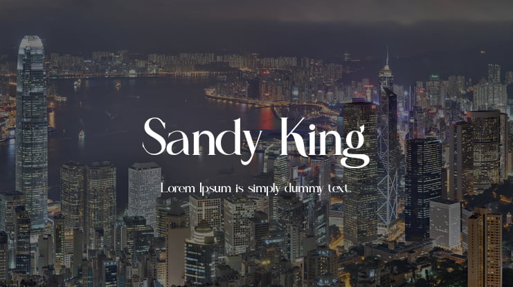 Sandy King Font