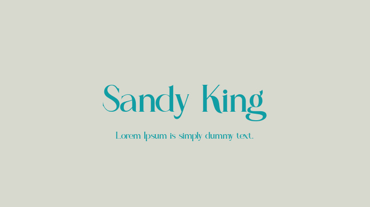 Sandy King Font