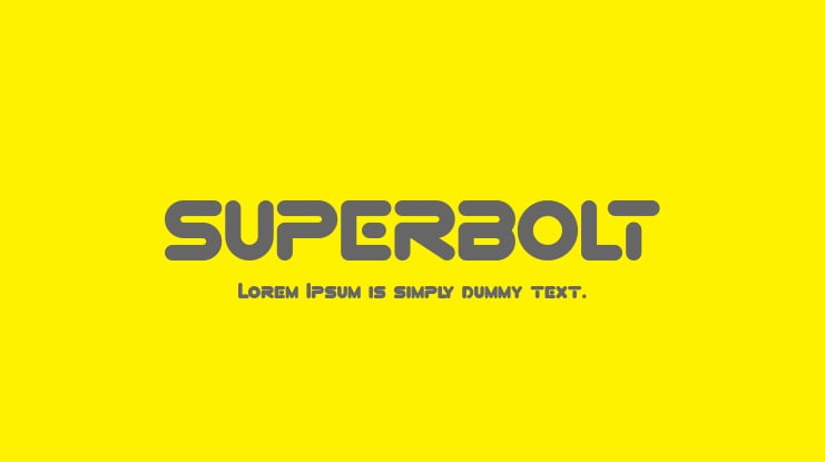 SUPERBOLT Font