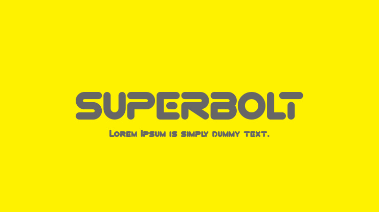 SUPERBOLT Font