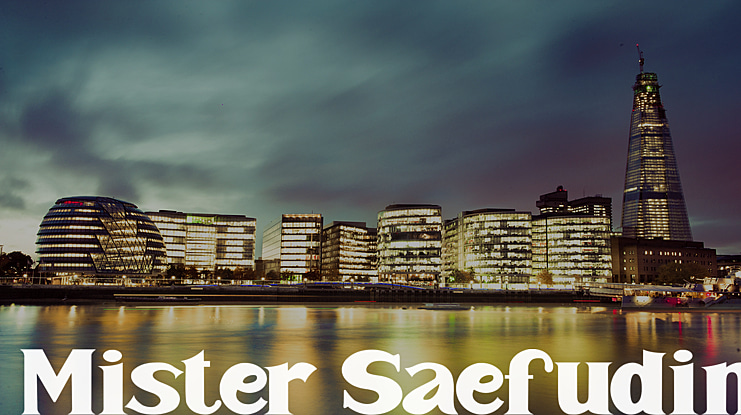 Mister Saefudin Font