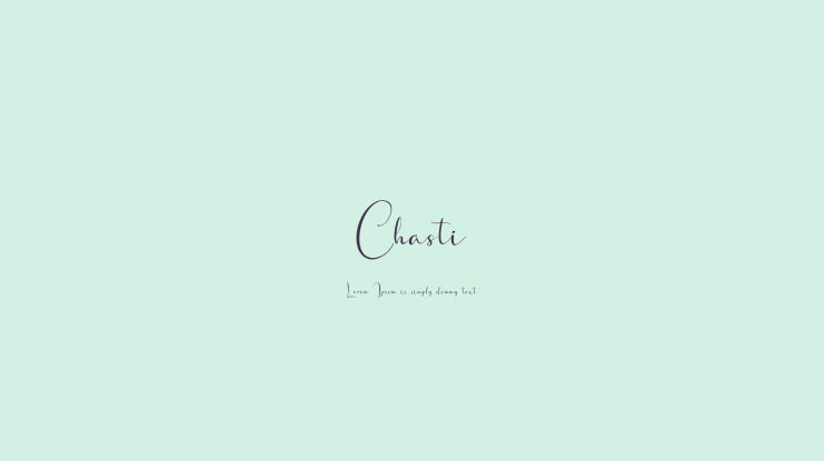 Chasti Font