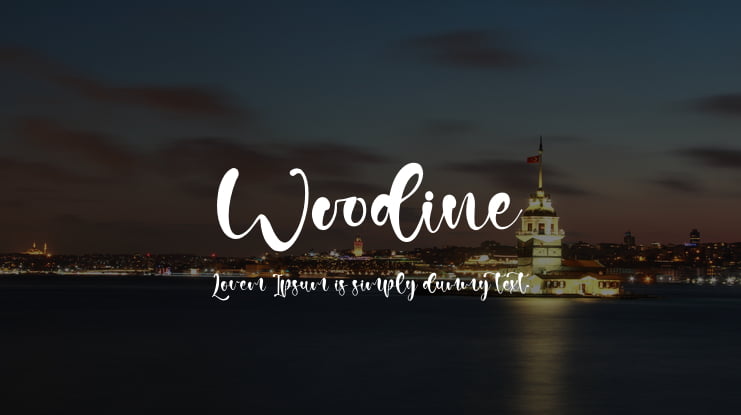 Woodine Font