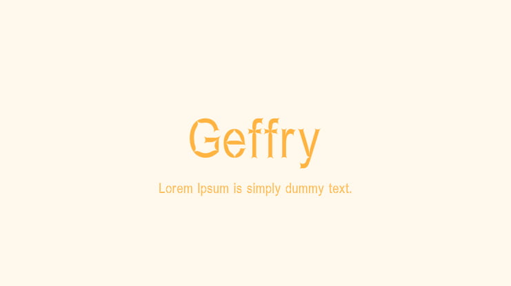 Geffry Font