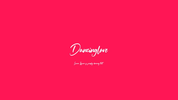 Dancinglove Font