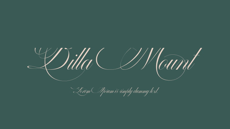 Billa Mount Font