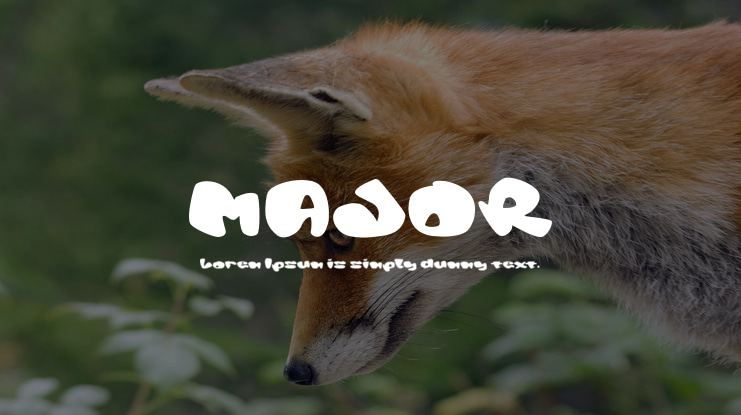 MAJOR Font