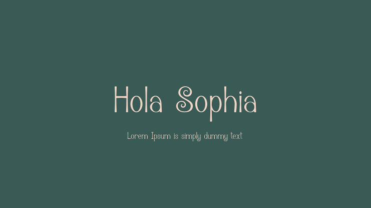 Hola Sophia Font