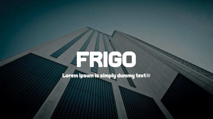 FRIGO Font Family