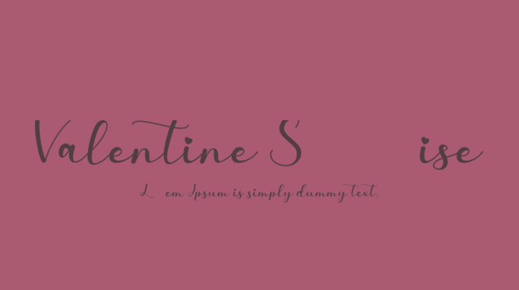 Valentine Surprise Font