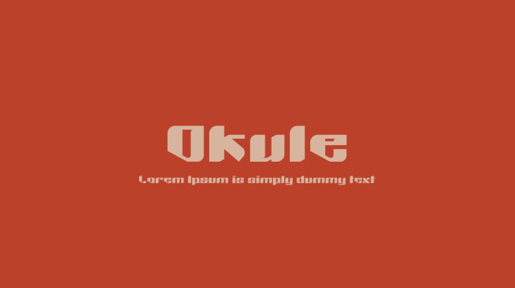 Okule Font Family
