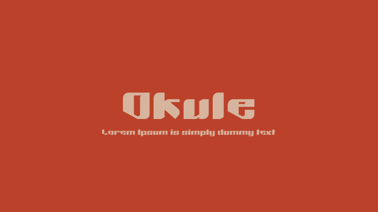 Okule Font Family